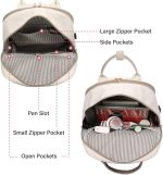 LOVEVOOK Laptop Backpack for Women Men 15.6 Inch Laptop Bag with USB Port Fashion Student Bookbag Waterproof Backpacks Teacher Nurse Stylish Travel Bags Vintage Daypacks for School, College, Work - Image 3